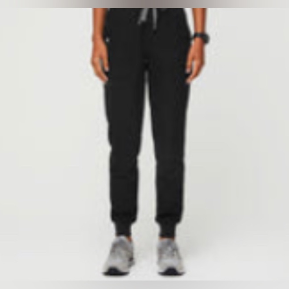Figs Women's Black Zamora - High Waisted Scrub Pants - XS / Black